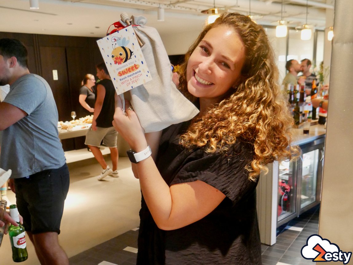 zesty_co's tweet photo. In celebration of the #RoshHashanah, we treated our #ZestyTeam to a delicious #lunch! ๐๐ฏ๐
Aside from the delicious food & drinks, each of our #Zesters received a special gift to help them get into the holiday spirit! ๐โจ
#Zesty #AWS #Cloud #DynamicCloudInfra #JewishNewYear https://t.co/Cl23UtlT6q