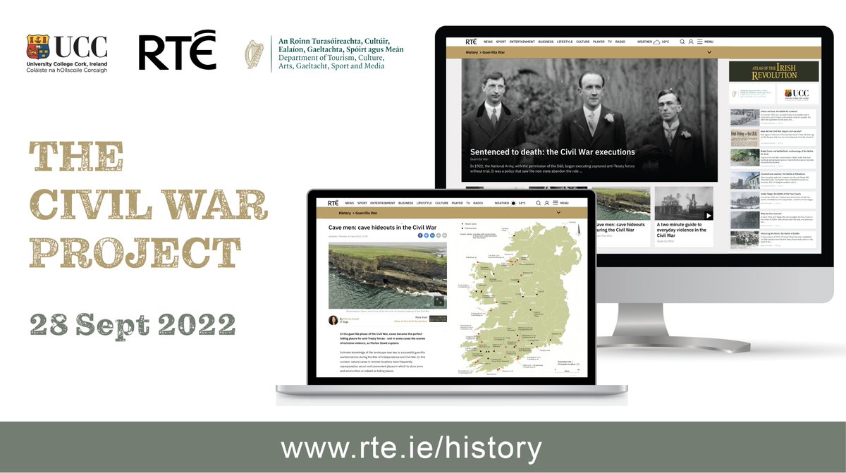 Another new index just released on the ongoing @RTE/ @UCC #IrishCivilWar project. 

rte.ie/history/gueril…

Maps from #AtlasoftheIrishRevolution & new articles by Seán Enright, Dr Gemma Clark, Dr Marion Dowd, & Dr Joost Augusteijn