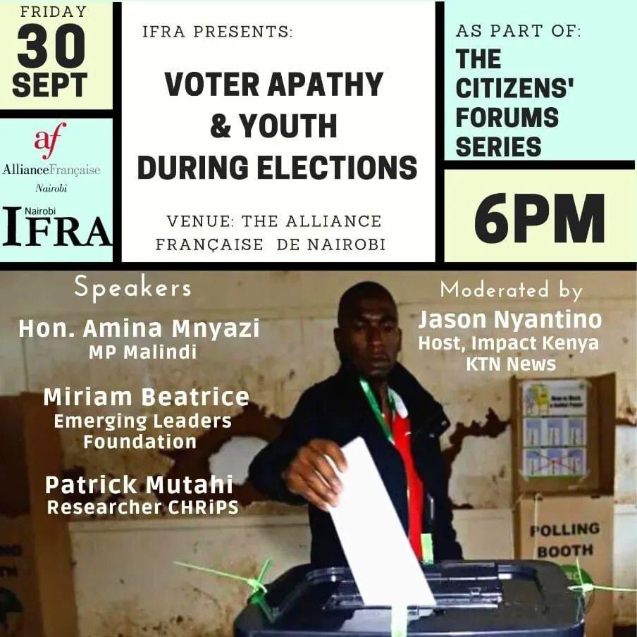 elfafrica1's tweet photo. This is such a timely discussion and we have no doubt that our most beloved @_tricebeatrice will enrich it with data from our just concluded post election audit that sought to ascertain the level of youth participation in the 9th August election.Tune in
#ELFat10 #ELFAfricaImpact https://t.co/UI9MGZAZw0