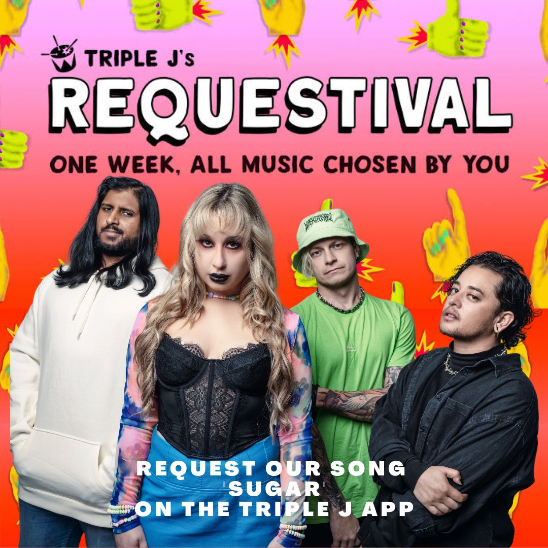 _rickyandres's tweet photo. Request our track SUGAR via the @triplej app! 

#requestival https://t.co/T1WhHqEhEY