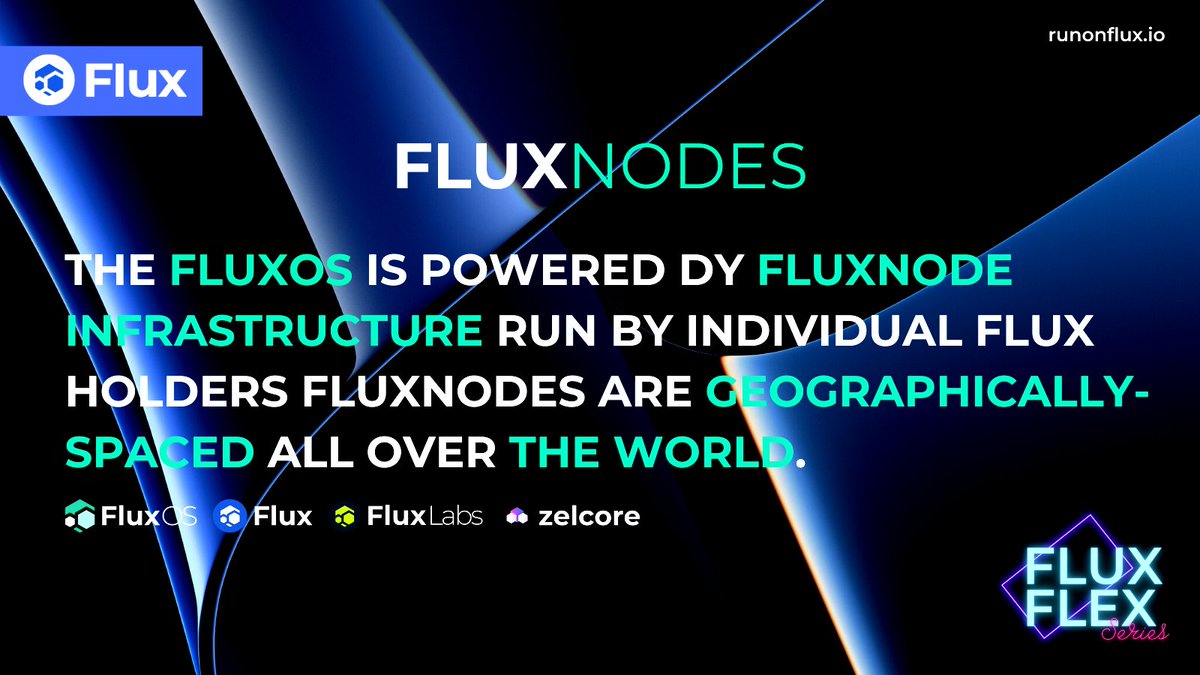 LizaFlux's tweet photo. Flux - DECENTRALIZED CLOUD INFRASTRUCTURE.

#Web3  #Flux #blockchain #crypto #bitcoin #tech #technology #cloud #CloudComputing #FluxNodes #mining #build $Flux https://t.co/uJwxyiquM7