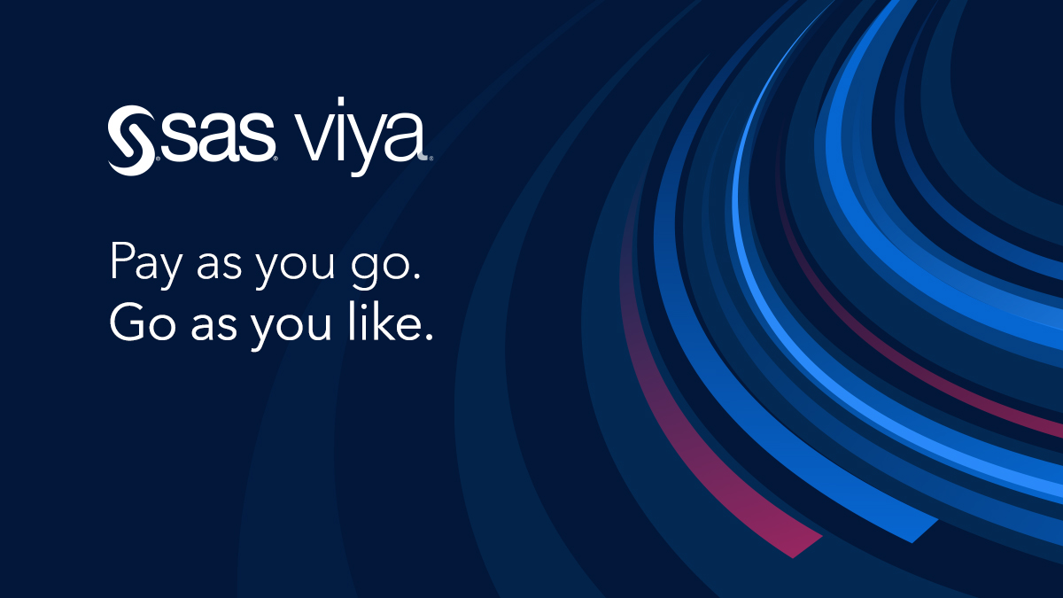 mabel_pooe's tweet photo. It's here! 🎉 SAS now offers our industry-leading analytics platform with an hourly pricing model, in-app tutorials and support for multiple languages. Click to check out SAS Viya on Microsoft #Azure, now available in the Azure Marketplace https://t.co/fFobAav2T5 https://t.co/TVwW2QJNLE