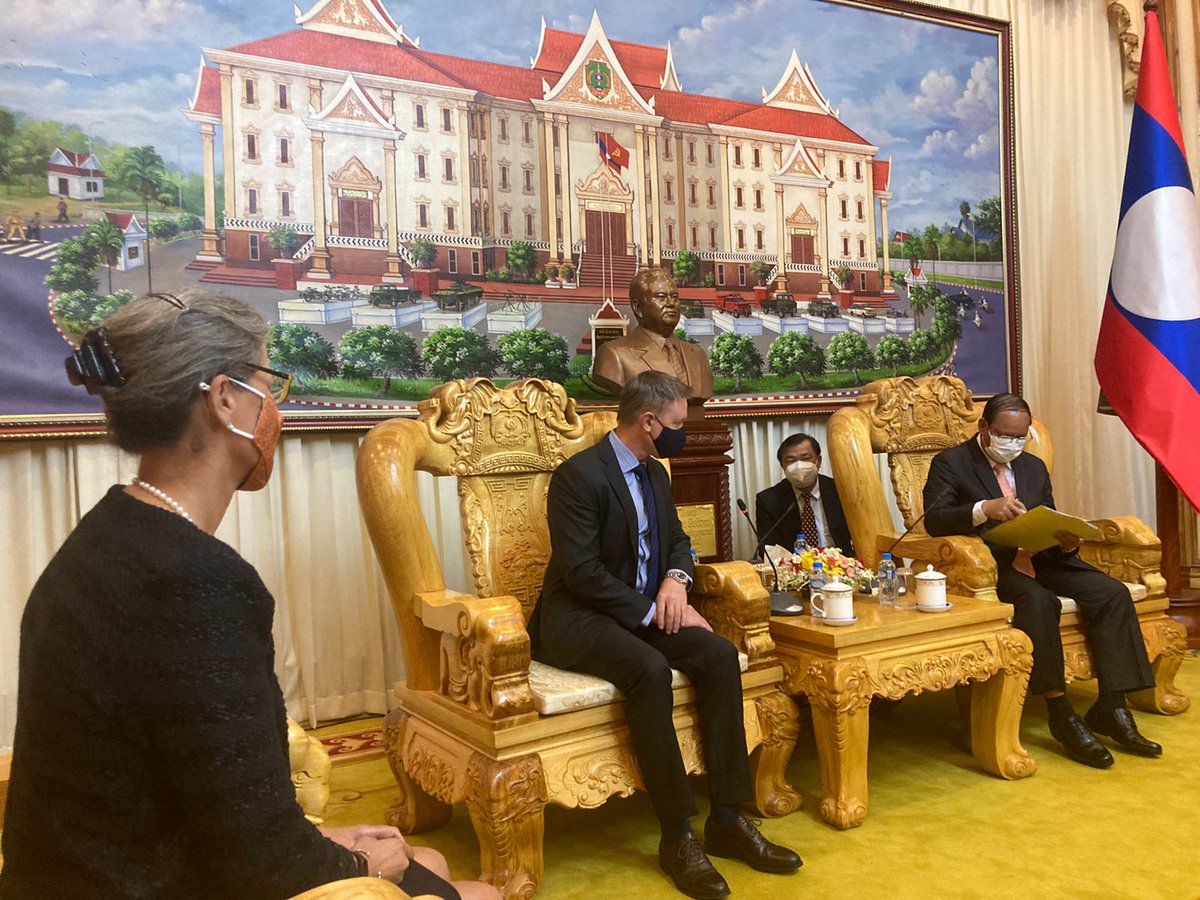 Recent meeting with Laos Deputy Prime Minister and Minister of Public Security Lakhamfong was surprisingly candid about spillover from Myanmar, as well as governance, security, and drug and crime related challenges. Important follow-up has started in the country and region