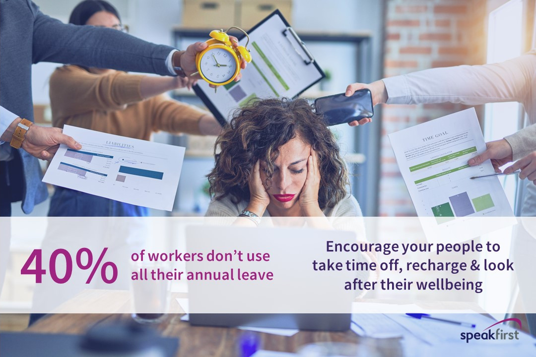 Time off from work is important for your people's mental wellbeing and work-life balance. Create policies for ensuring annual leave is a genuine break from work, emails and calls. To learn how to achieve this, download our new eBook: hubs.li/Q01nqQpp0