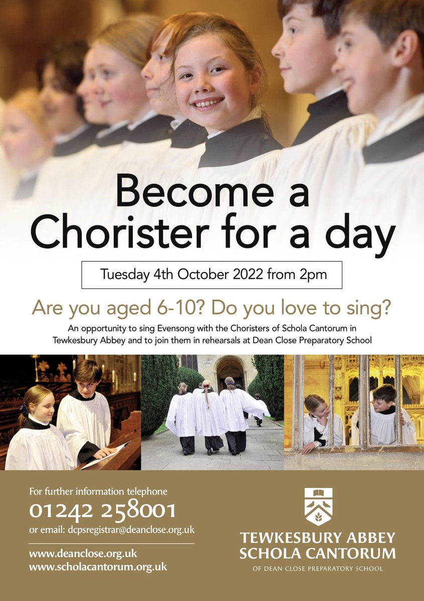 A wonderful opportunity  to find out if you have what it takes to be a Chorister! Please message us for more information.
