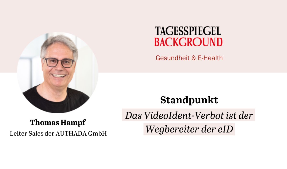 TspBackgroundGE's tweet photo. Während das #VideoIdent-Verfahren der @gematik1 bei zahlreichen Akteuren der #Gesundheitsbranche für Ärger gesorgt hat, atmet @ThomasHampf auf. Der Schritt zu sicheren #Identifizierungsverfahren sei längst überfällig erklärt er.
Jetzt lesen👉https://t.co/MLHsKfMq0c https://t.co/Knd25pSIM9