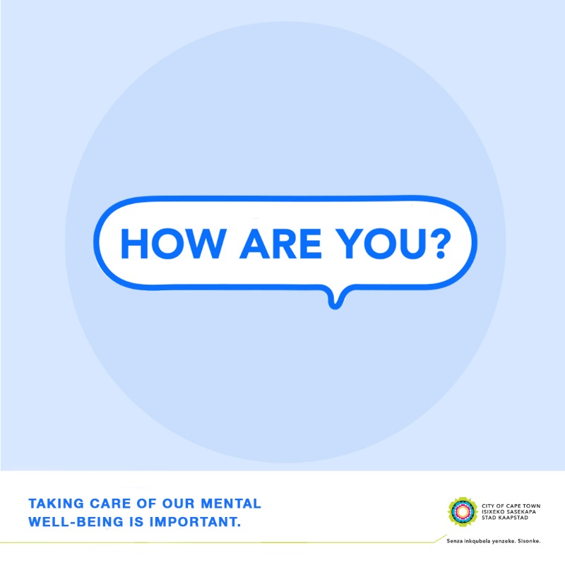 CityofCT's tweet photo. You’re not alone. Mental health affects us all. Share your stories below and let’s support each other.

Ask a friend, your family, a colleague, ask yourself, “How are you?”

Visit https://t.co/kKJW25f2P1 for mental well-being tips and resources.