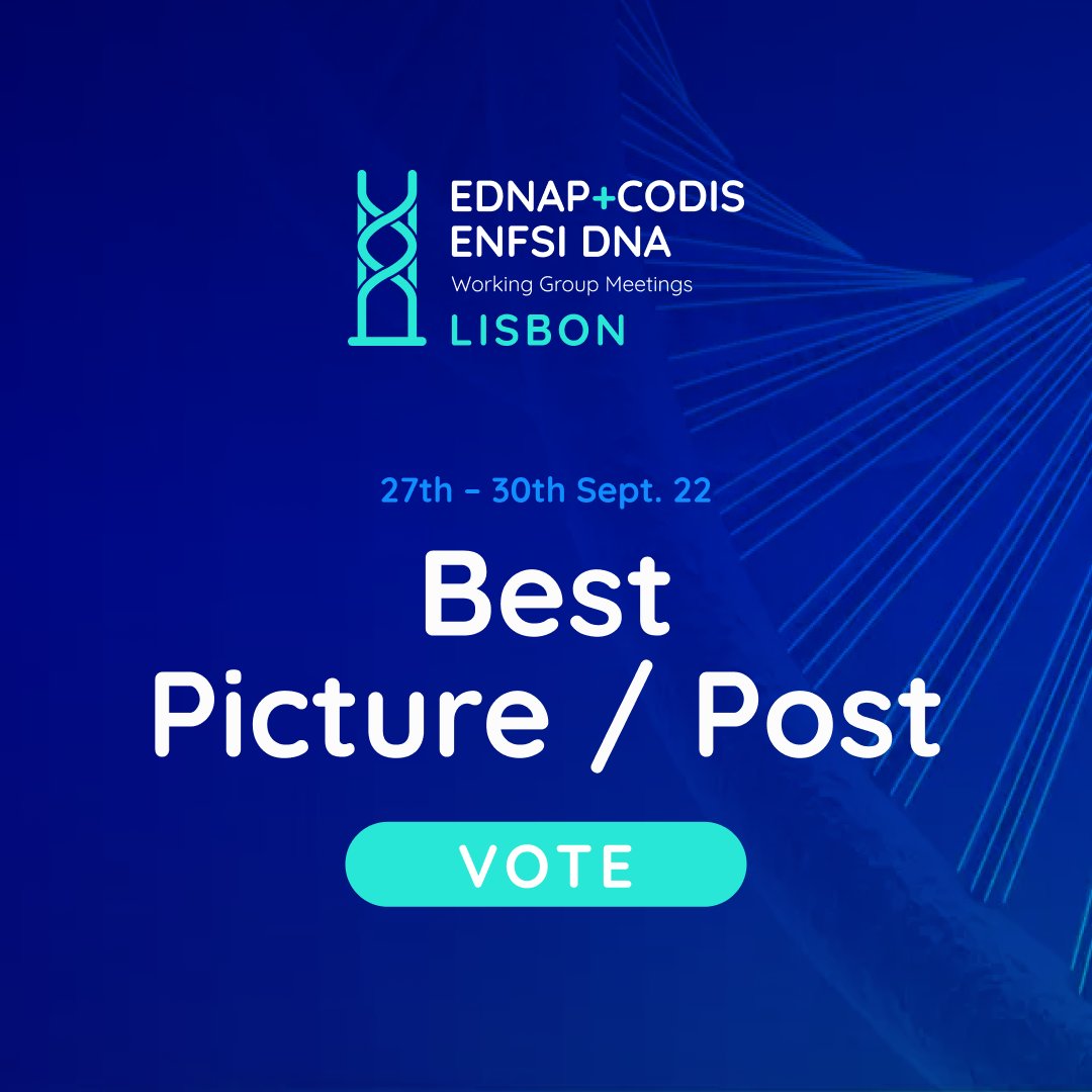 EnfsiDNA22's tweet photo. Enter the competition by sharing your best picture / post for this event and adding the hashtag #ENFSIDNA22 .

📣 All you need to do participate is:
1. Sharing your best photo on social;
2. Follow @ENFSIDNA22
3. Like this post

⏰ You can participate until September 29, 2022, 17h https://t.co/4jg2PbEV0v