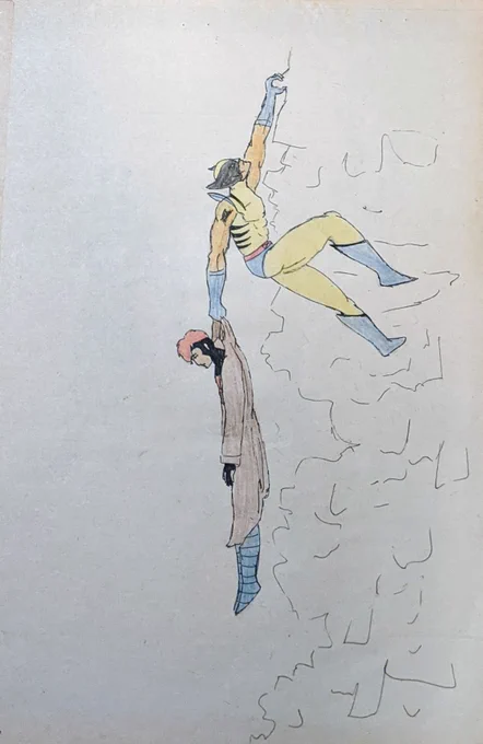 Found these (and hundreds more) at my parents' house. From roughly... 25 years ago? Blessings be upon the X-Men animated series and How to Draw Comics - The Marvel Way for setting me on my journey. 