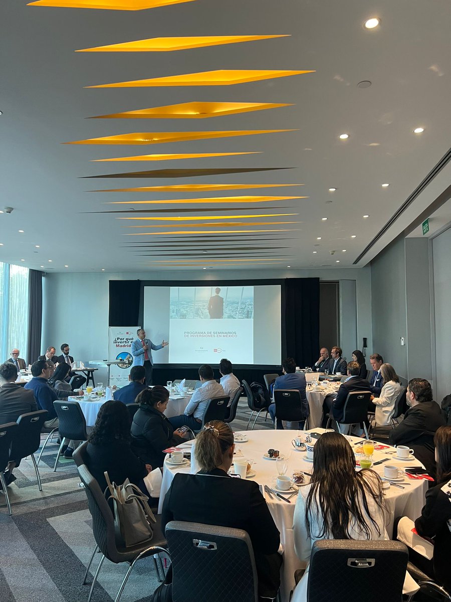 investinmadrid's tweet photo. 🇲🇽Más de 4⃣0⃣ empresas mexicanas asisten al Seminario de Inversiones "Por qué Madrid" en Ciudad de #México.
🗓️El jueves tendrá lugar el mismo encuentro en #Monterrey.
#WhyMadrid #CreamosRiqueza https://t.co/ohlGoAOTbe