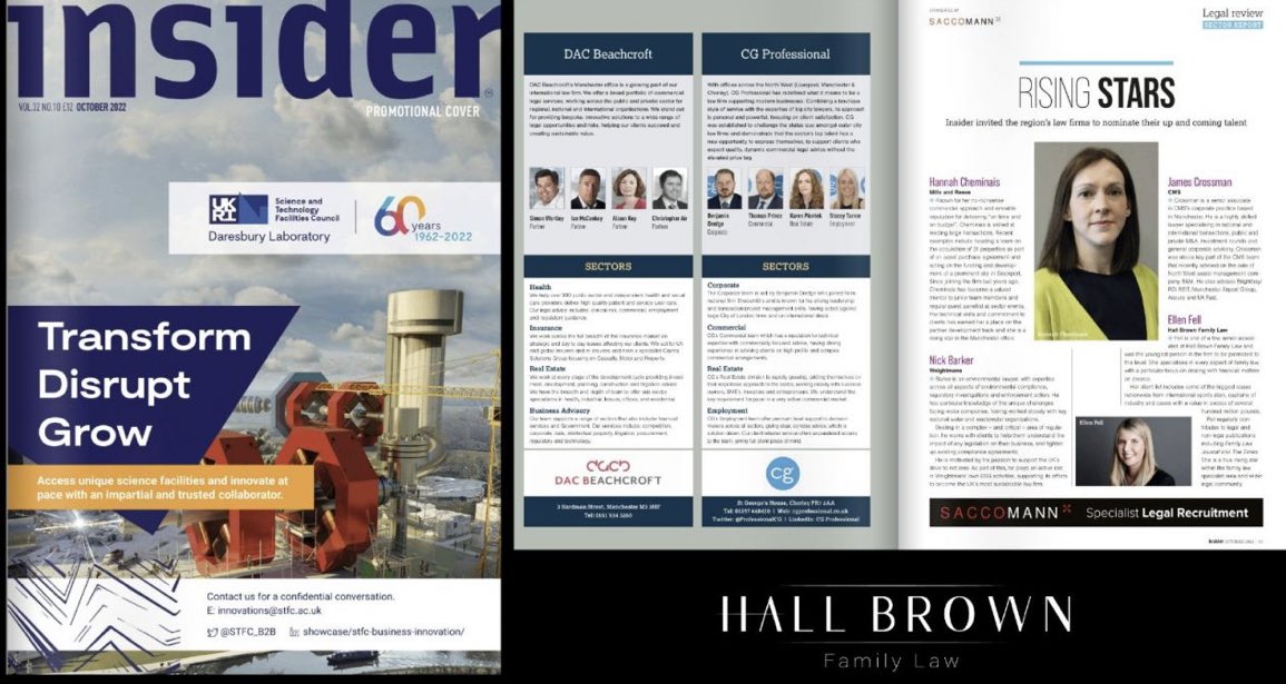 Sam Hall (@divorceadviser) on Twitter photo Thank you to <a href="/insidernwest/">Insider</a> for featuring our very own <a href="/ellenwalker90/">Ellen Walker</a>, Senior Associate at <a href="/HallBrownLaw/">Hall Brown Family Law</a> in their latest October Edition, out now! Ellen specialises in every aspect of family law, is a true rising star. #familylaw #NorthWest #peoplefirst #talent #risingstar Thank you to <a href="/insidernwest/">Insider</a> for featuring our very own <a href="/ellenwalker90/">Ellen Walker</a>, Senior Associate at <a href="/HallBrownLaw/">Hall Brown Family Law</a> in their latest October Edition, out now! Ellen specialises in every aspect of family law, is a true rising star. #familylaw #NorthWest #peoplefirst #talent #risingstar