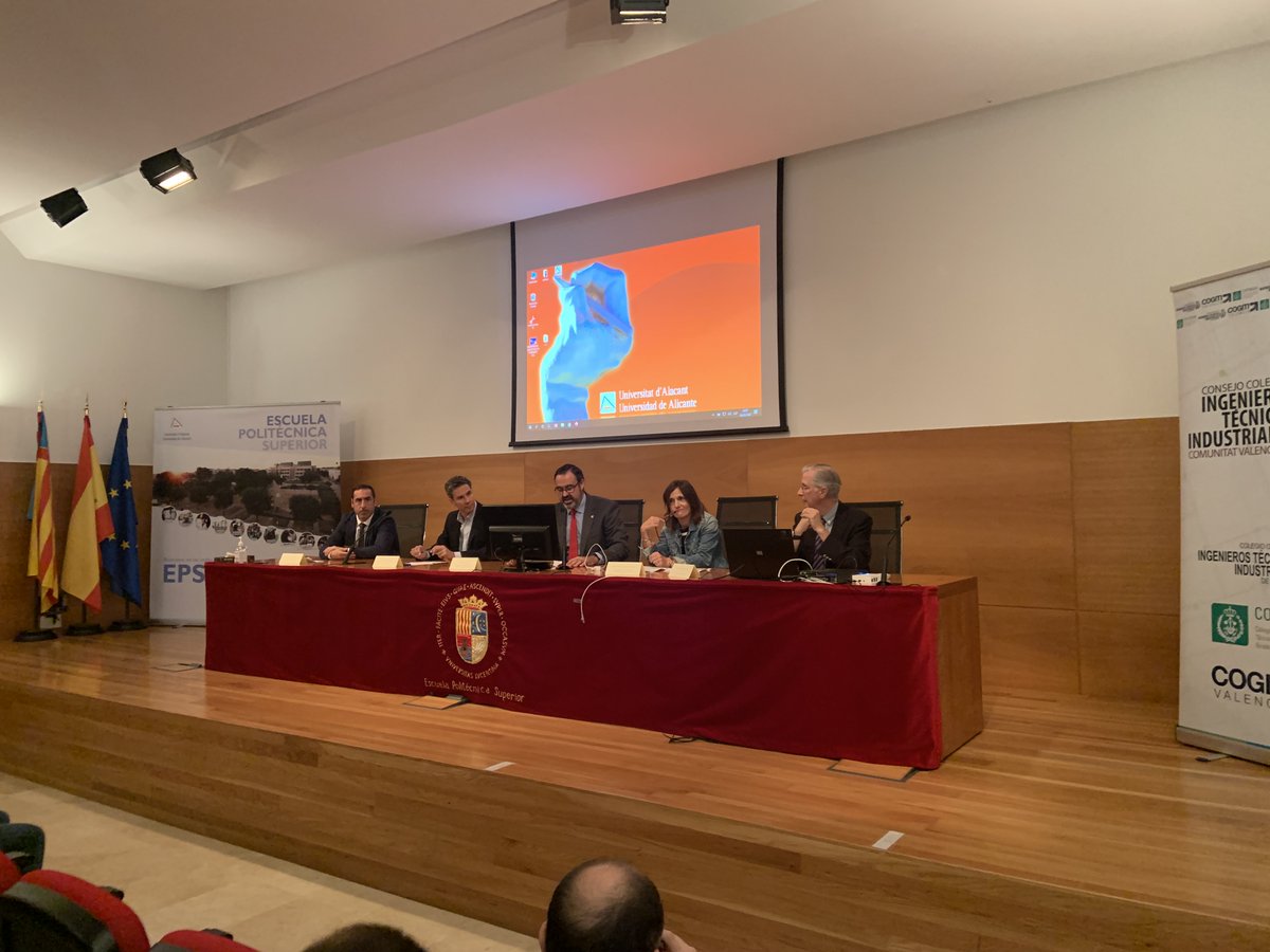 COITIAlicante's tweet photo. Esta mañana en la Jornada sobre Ingeniería para la Seguridad Industrial que está teniendo lugar en 
@EPSAlicante   #cogiticova y @UA_Universidad 

@COITIAlicante @sisegindustrial @CEV_CV #CEVAlicante @JMEdoCircutor @GVAeconomia https://t.co/kgSdXIpA6C