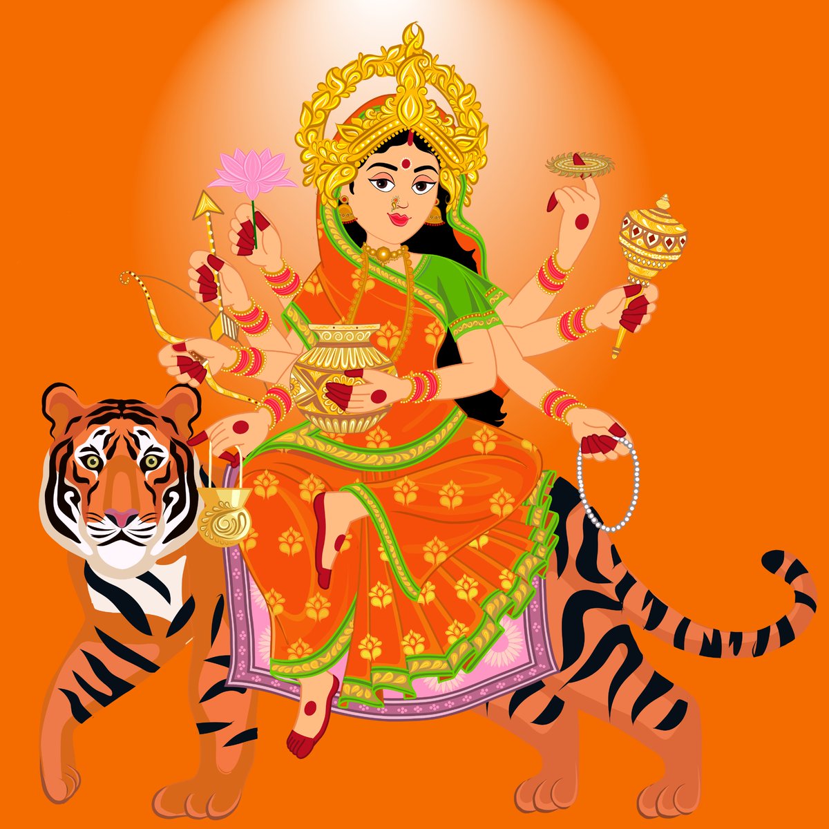 Festivities_'s tweet photo. The fourth day of Navratri is devoted to the Goddess Kushmanda who's the fourth avatar of Goddess Parvati. She’s believed to bless her devotees with health, wealth and strength.

#Navratri NFT series from Saveyra is live to mint @opensea

https://t.co/uGZlI1ERsQ

#NFTGiveaway https://t.co/NDsKwJ2FFZ