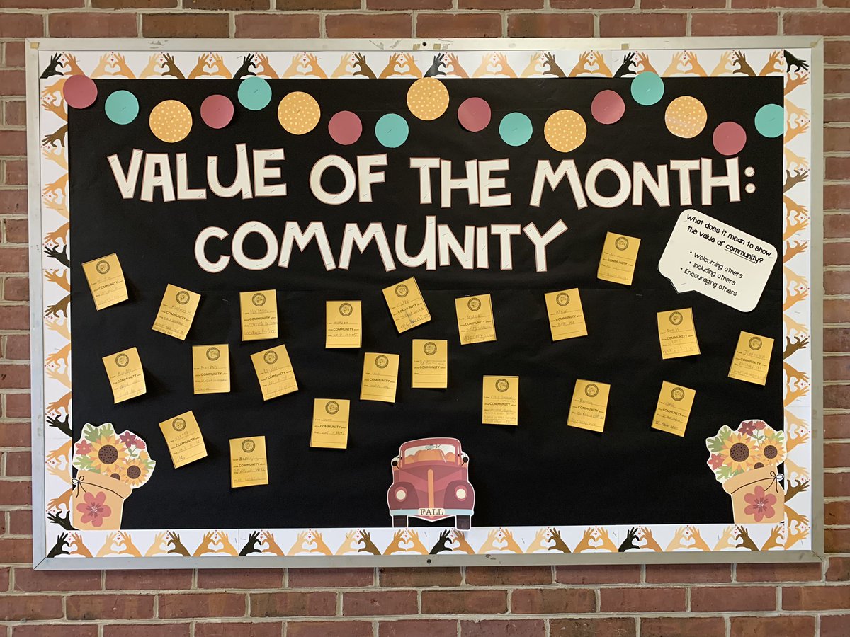 NGlenESAACPS's tweet photo. Students and staff write shout-outs when they see someone showing the value of the month. The North Glen community works together! #aacpsawesome #community https://t.co/it637dJo82