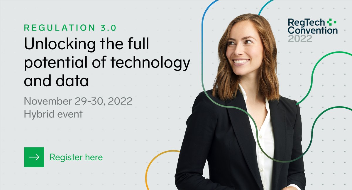 Register for our upcoming 29th Annual RegTech Convention on November 29-30 and join nearly 2,000 delegates under the 'Regulation 3.0' motto. ⏳ Seats are limited. Make sure to secure your ticket today: hubs.la/Q01nqPnT0 #RegTech #SupTech #RegTechCon