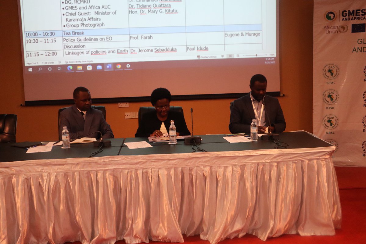 ICPAC_GMES's tweet photo. @icpac_igad &amp; @RCMRD_ are jointly holding the 1st regional workshop of phase II of the #GMES &amp; Africa project. The two consortia are engaging partners &amp; stakeholders on their needs on #EO data &amp; developed services so as to enhance &amp; harmonize activities of common interest
#EO https://t.co/3FbVoAr8XH