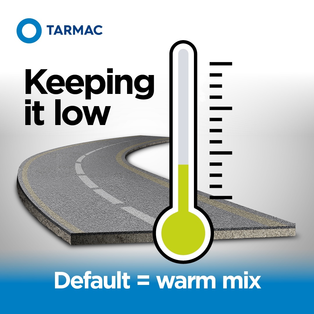 TarmacLtd's tweet photo. #DidYouKnow that by switching to warm mix #Asphalt for selected delivered surface course materials, we’re saving a whopping 21,000 tonnes of #CO2 👍 That’s equivalent to almost 34,000 flights between London & New York ✈️
#MakeWarmTheNorm ✅ https://t.co/uVLmAdQDMN