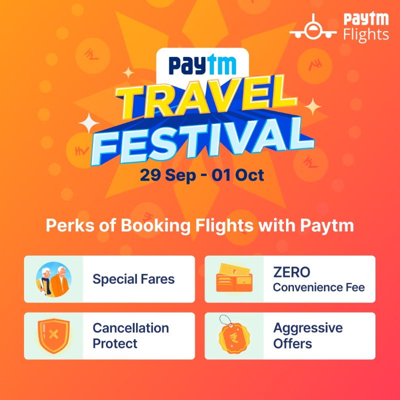 PaytmCheckin's tweet photo. ✈️Travel Sale begins soon!🤑
🕺Book with Paytm to get the best in town offers, cancellation protect &amp; more🕺
So fasten your seat belts &amp; get ready to fly!✈️

#TravelKaro #PaytmKaro #SaveKaro https://t.co/GwxNpsLUl7