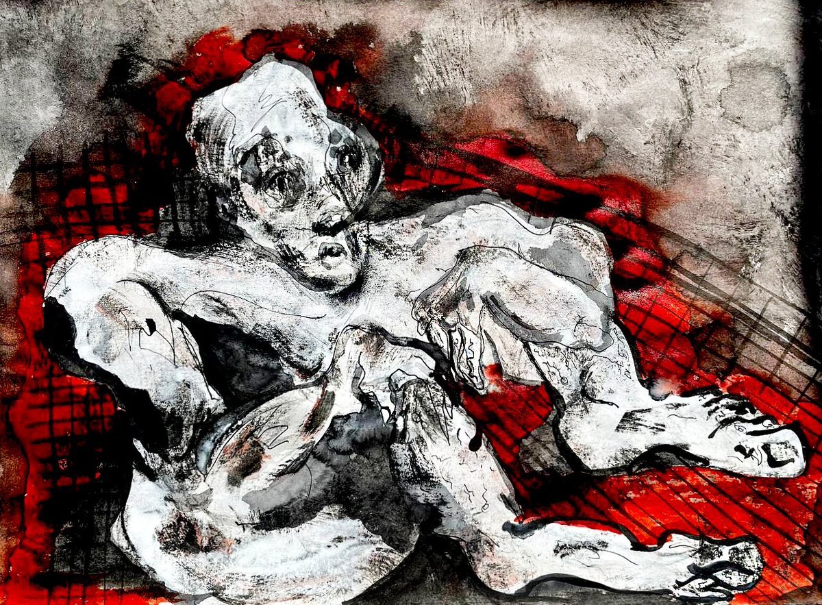minook_tez's tweet photo. Many Iranian people have been deprived of the Internet for days! It's a cruel form of repression.All of us, like this man in the painting, feel like a prisoner, that our voice does not reach anywhere.
Be our voice
#MahsaAmini #Mahsa_Amini #OpIran #مهسا_امینی #iran

@misanharriman https://t.co/SYJw3S2kZL
