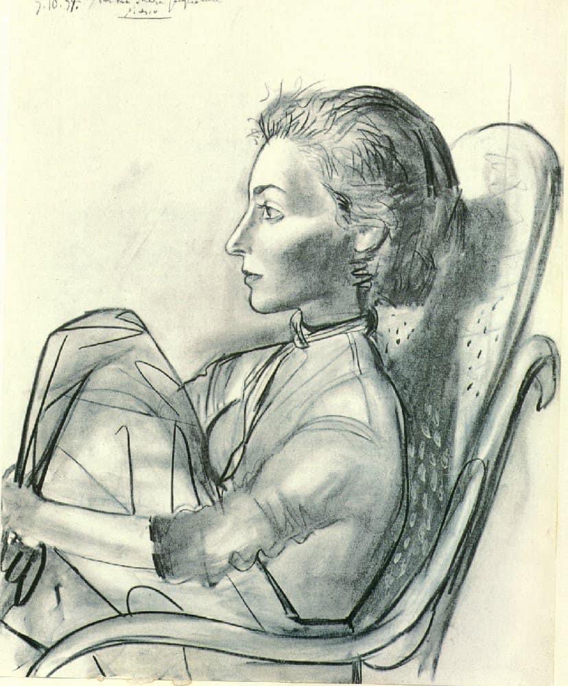 Anis On Twitter Pablo Picasso Woman Sitting In Armchair