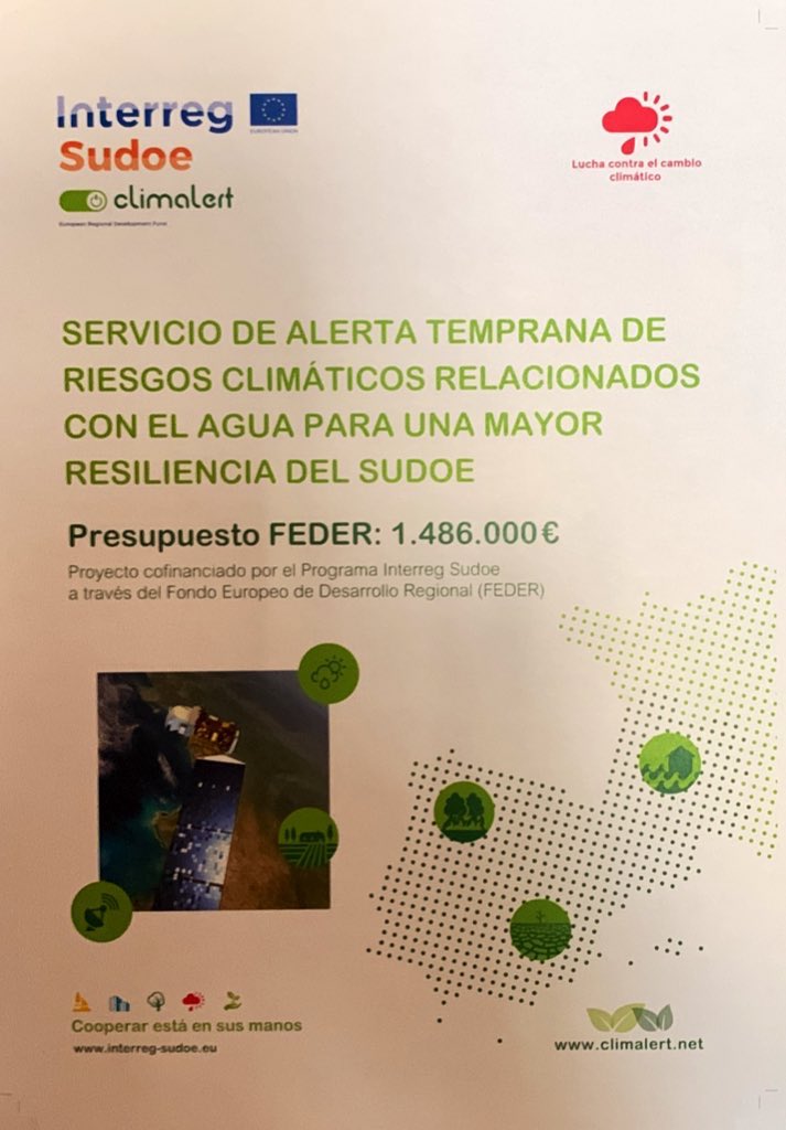 dgsce_RM's tweet photo. Hoy hemos explicado a @PopularTvMurcia cómo, dentro del proyecto europeo #Climalert, estamos desarrollando una herramienta de alerta temprana de riesgos como sequías, inundaciones o incendios forestales. https://t.co/PjZ1X23FSS