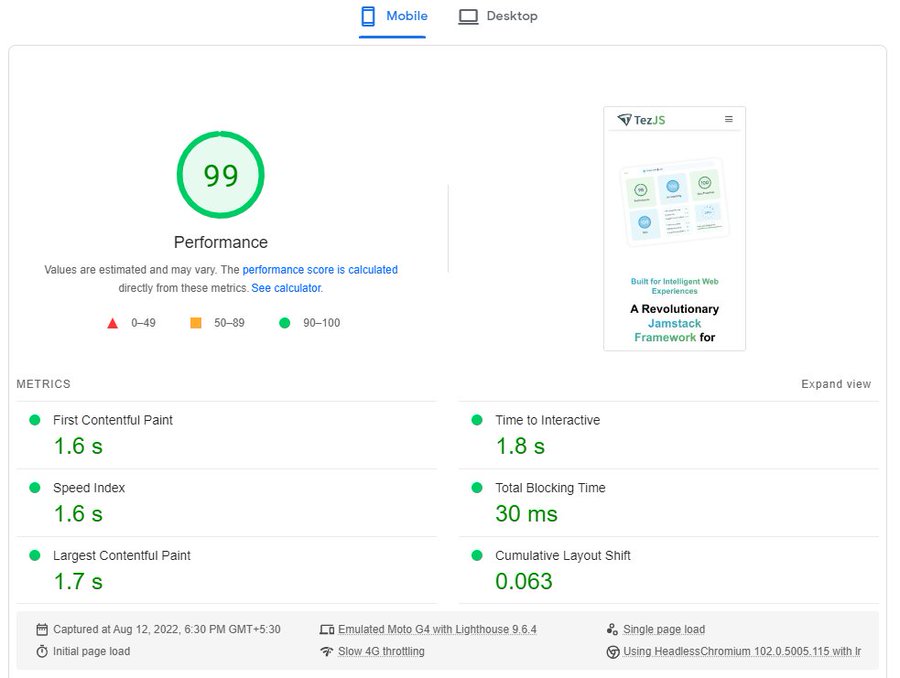 tez_js's tweet image. Intelligent Web Experience - right out-of-the-box✅

Looking to boost Core Web Vitals, Lighthouse scores, and website conversions?

Deliver⚡️blazingly fast experience, every time to your visitors with #TezJS

#SEO #cwv #DigitalMarketing #WebsiteDevelopment #designagency