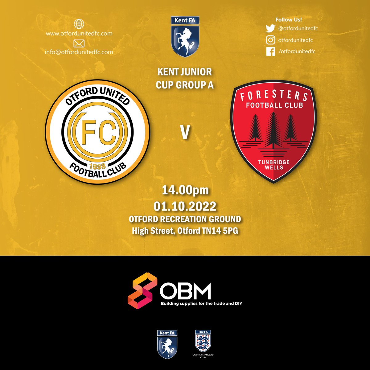 OtfordUnitedFC's tweet photo. ⚽️ FIXTURES Football returns for our first team as they travel to King Hill FC in the league. Whilst the reserves are at home again hosting Tunbridge Wells Foresters FC in the Kent Junior Cup 🧡🖤

#oufc #otfordunitedfc #COYO #UptheOs #Otford #KCFL https://t.co/uTG05CwAh2