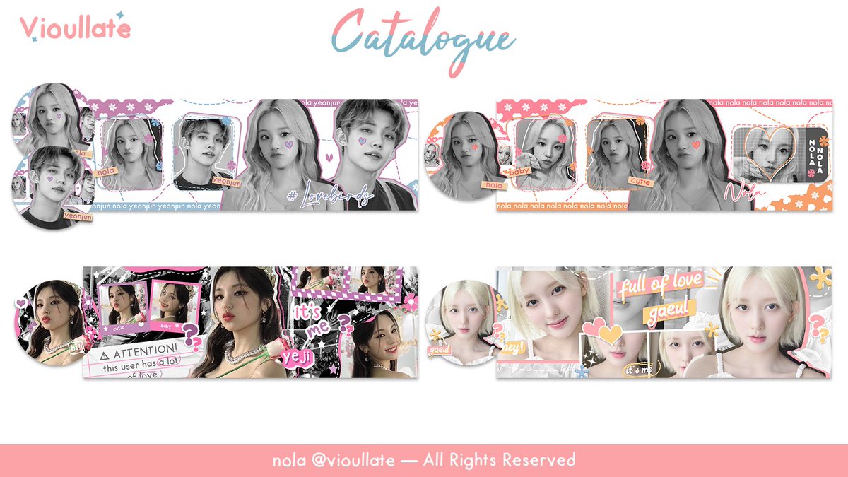 vioullate's tweet image. a retweet would be really appreciated♡

haLLo ! ! mulai hari ini jam 20.00 wib nola open santai layout seperti dibawah ini. no max order yaa. if you interested, let's go check my pinned for the catalog &amp;amp; form. accept all e-wallet (QRIS) ♡

#zonauang #zonaba