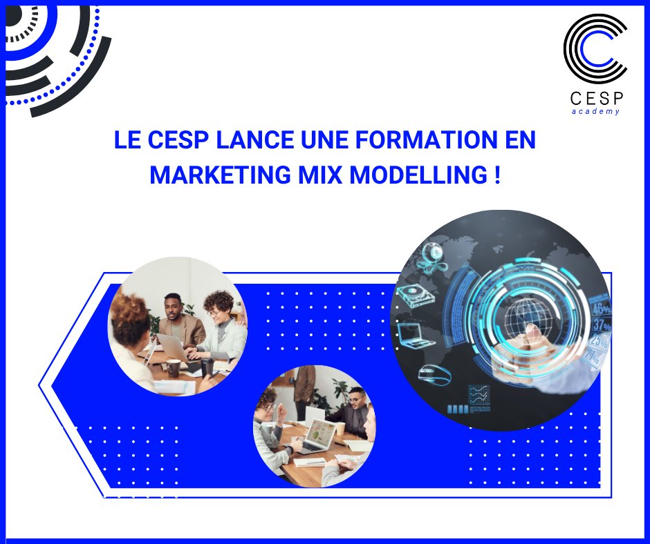 📢 Le <a href="/CESPAUDIT/">CESP(CENTRE D'ETUDE DES SUPPORTS DE PUBLICITE)</a> lance une #formation en Marketing Mix Modelling !

Voici le programme :
👉 lnkd.in/ehbVEBMA

📝 Vous pouvez vous inscrire pour la session du 16 décembre en envoyant un mail à inscriptioncespacademy@cesp.org