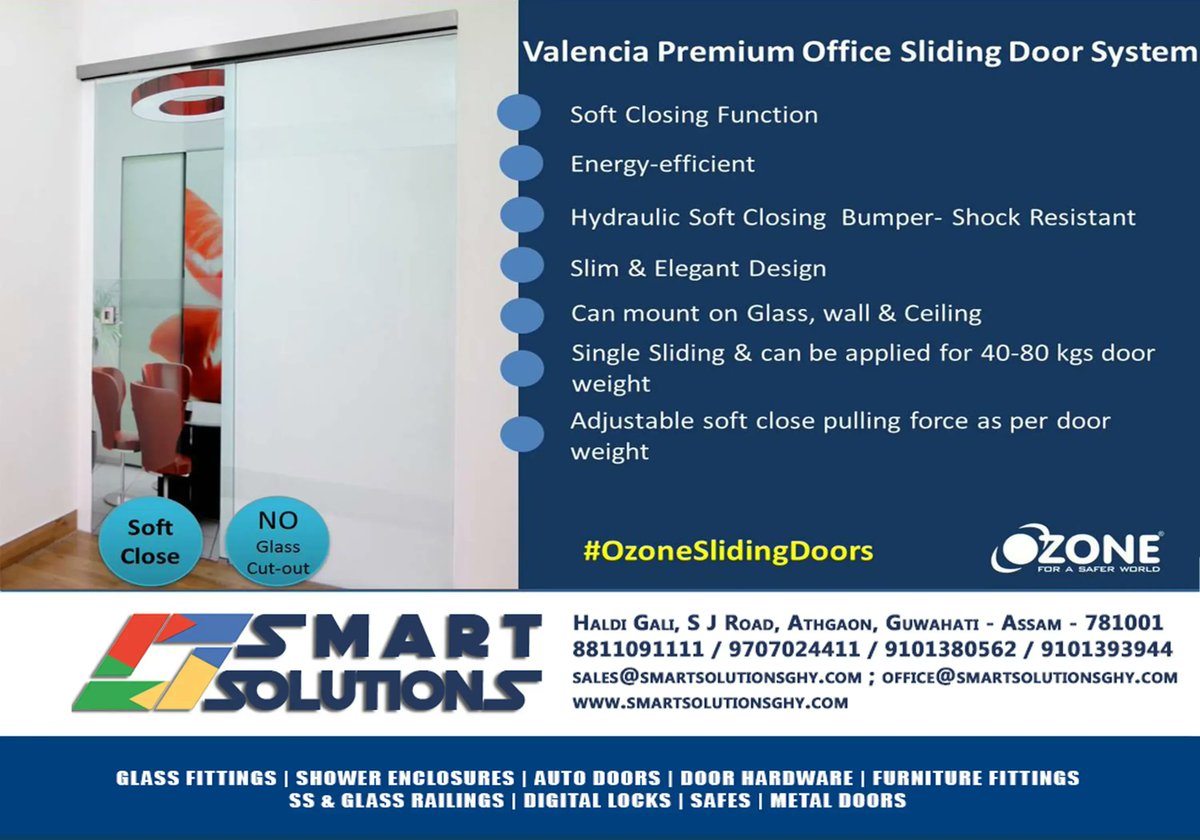 smartsolghy's tweet photo. Sliding Doors
#SmartSolutions #GlassFittings #ShowerEnclosure #AutomaticSlidingDoors #OzoneHardware #Ozone #Locks #Railing #DesignerGlass #Glass #SmartKitchen #PatchFittings #Windows #Aluminium #Taiton #TaitonHardware #Hafele https://t.co/ePaNxyD2ig