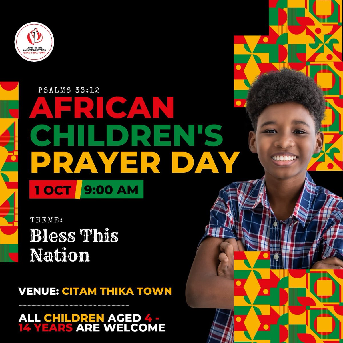 Africa Children’s Prayer Day

But Jesus called the children to him and said, “Let the little children come to me, and do not hinder them, for the kingdom of God belongs to such as these. (Luke 18:16)