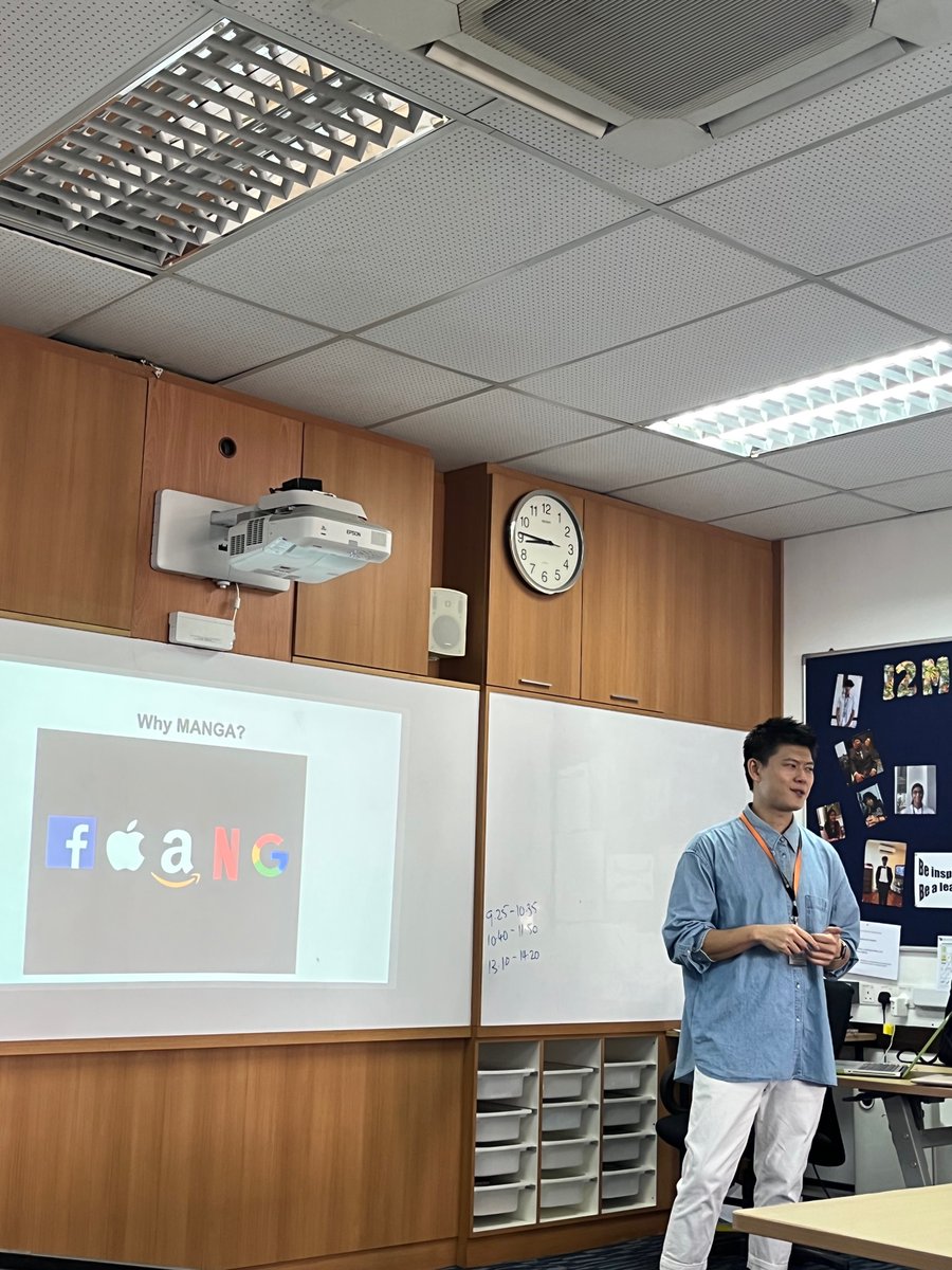 Day 2 of upper school camp! Inspiring keynote and sessions. The GIS Alumni return to give back to the school by sharing their career journeys and offering tips. <a href="/MrAdam_Robinson/">Adam Robinson 🇲🇾 👨‍🏫🔬</a> #medicalresearch #heavytech #manga <a href="/SirSolo/">Mark Solomons</a>
