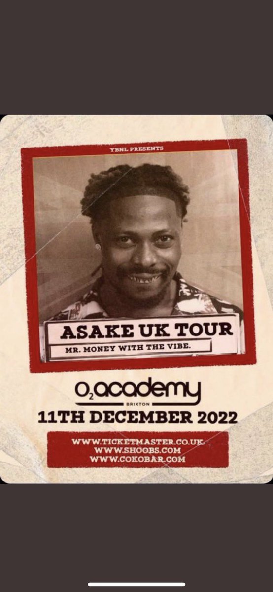 Asake one do 5k in uk 👀debut year this guy is gone
