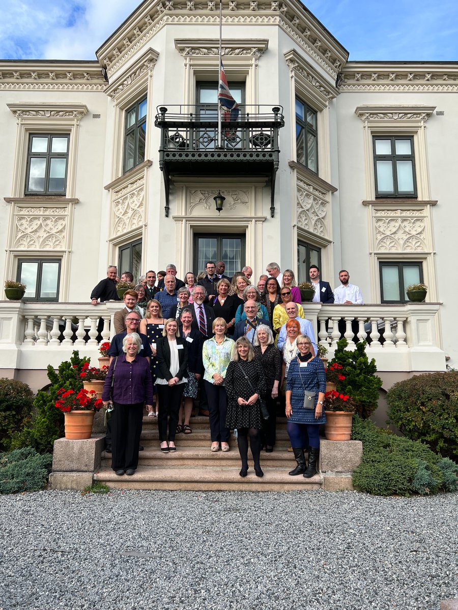 UKinNorway's tweet photo. At the end of the visit, the party, led by Dr Bruce Tocher, was hosted at the Ambassador's Residence in Oslo. Among the people present was Defence Minister @Bjornarildgram. #OperationFreshman https://t.co/unGzSenng6