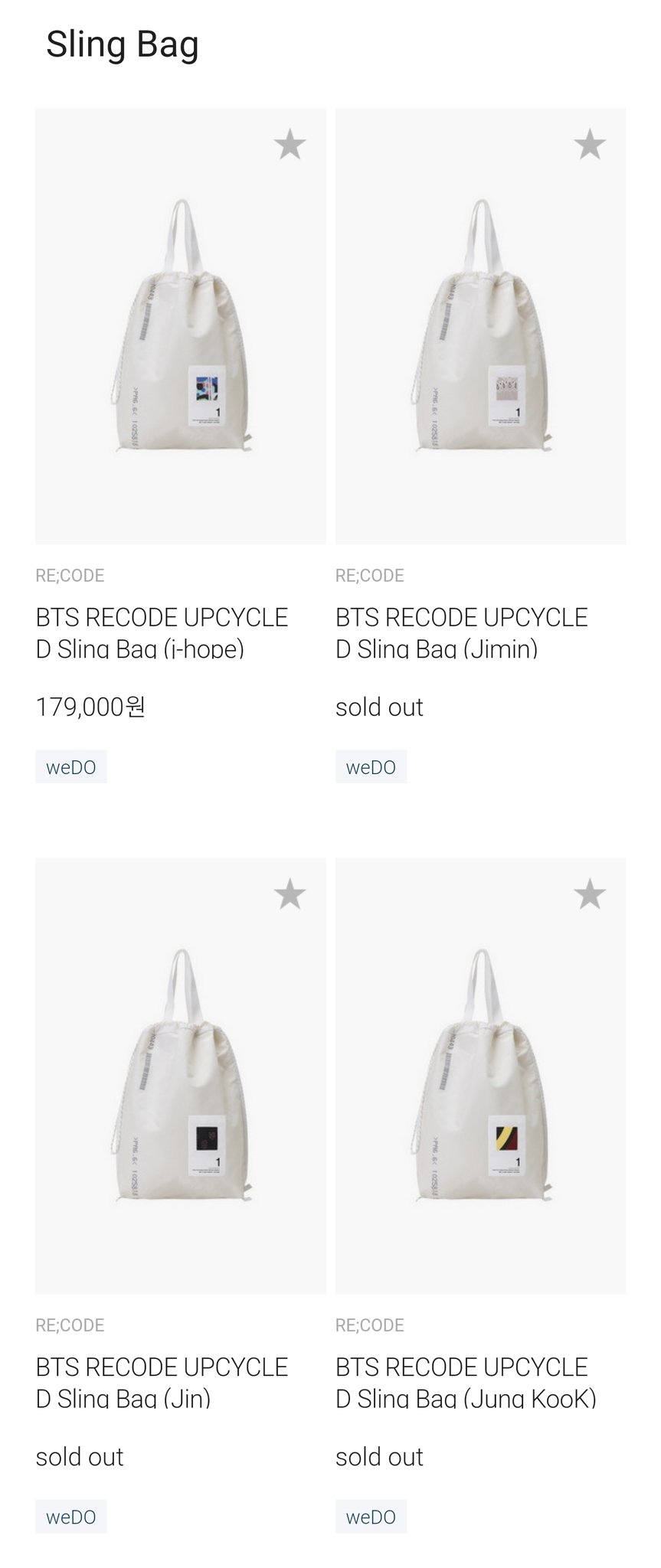 BTS [RE;CODE UPCYCLED] Backpack