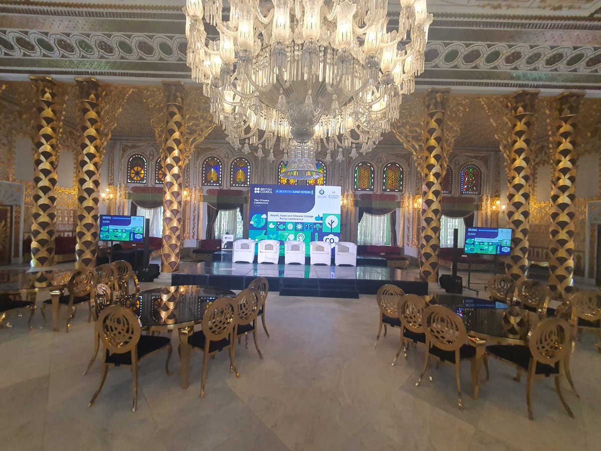 ShaimaaElbana's tweet photo. Behind the scenes venue is getting ready &amp; me too #superexcited #scienceforclimate https://t.co/fK3C3Isdgg