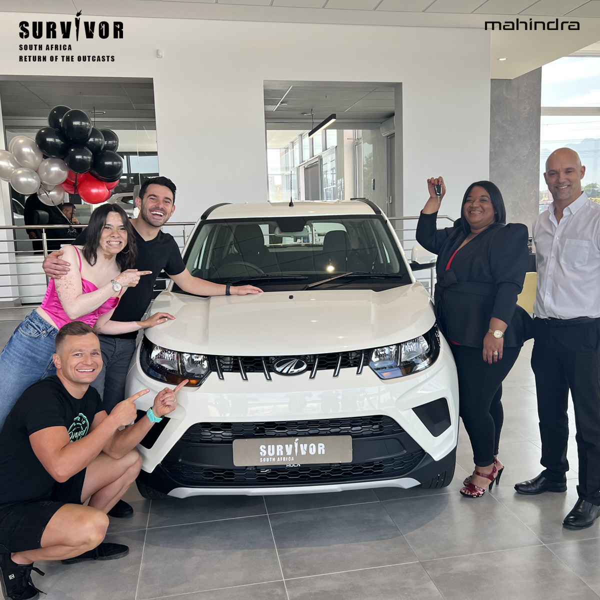 Mahindra_SA's tweet photo. Three cheers to the #SurvivorSA winners. Thank you for Unleashing the Explorer in You with every Survivor episode. 
#UnleashTheExplorerInYou!
#MahindraSA #ReturnOfTheOutcasts https://t.co/huDwuX4mFm