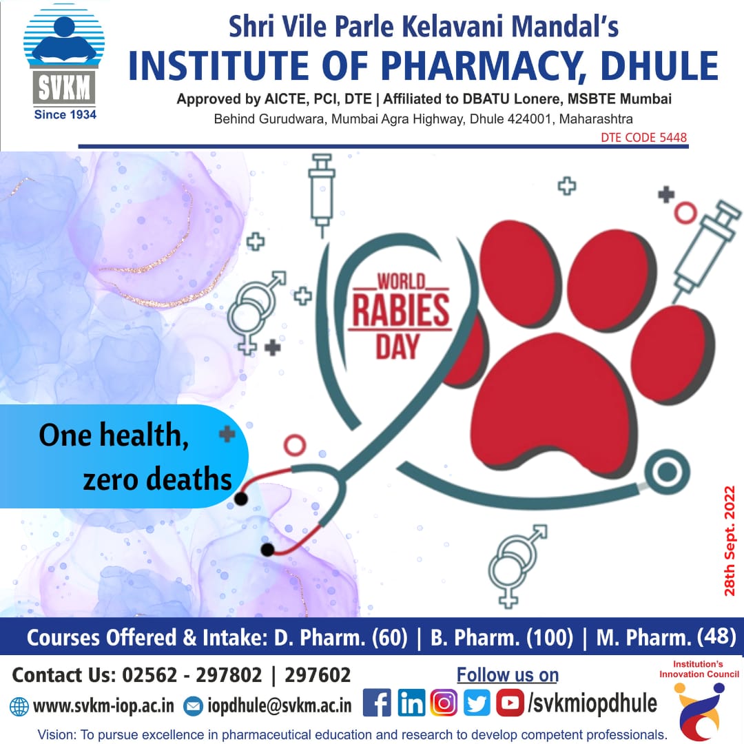 sngupharmacy's tweet photo. World Rabies Day. https://t.co/W81isKlZ7W