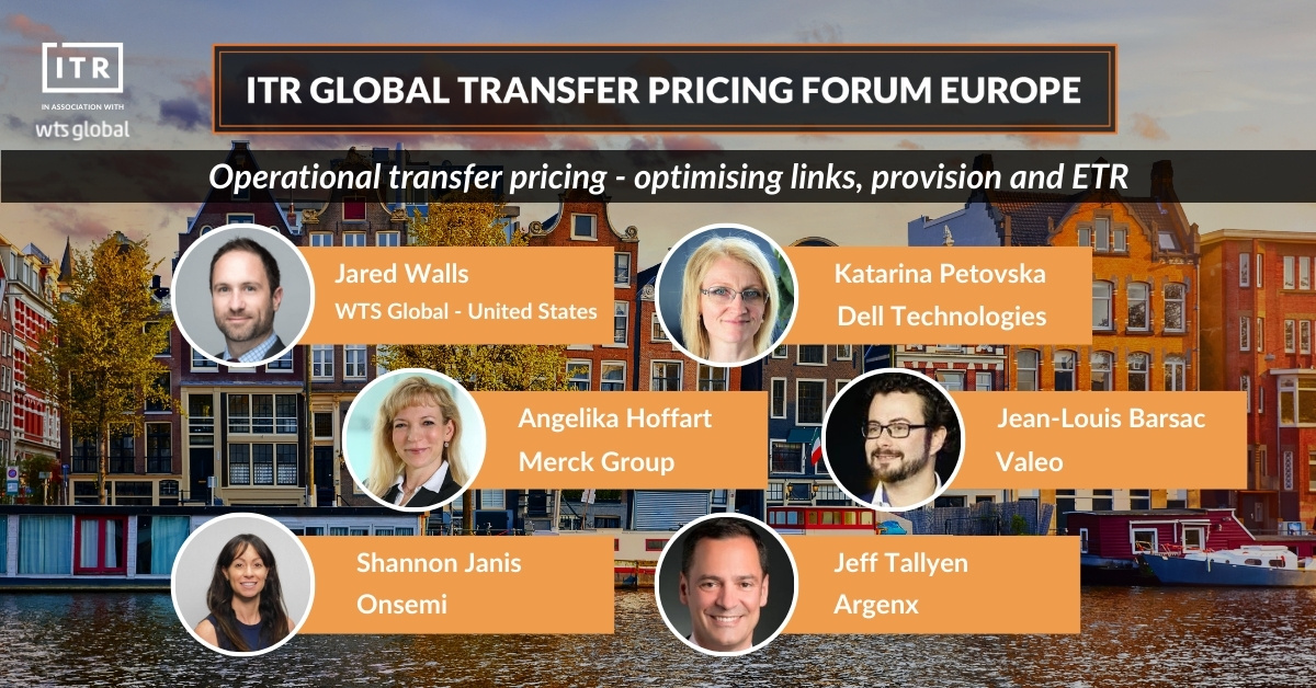 IntlTaxReview's tweet photo. Next up at the 22nd annual ITR Global Transfer Pricing Forum Europe in Amsterdam this morning, we discuss Operational transfer pricing – optimising links, provision and ETR. https://t.co/j7Upva01f6
#globalTPforum #tax #transferpricing #event #finance #ETR @WTS_Global https://t.co/ZFvl6y0ixf