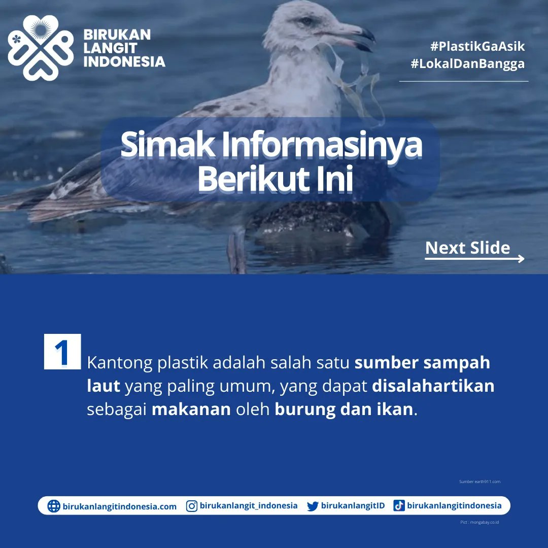 birukanlangitID's tweet photo. Hallo, sobat Birukan Langit Indonesia!

Kalian wajib tahu Perlunya Mendaur Ulang Sampah Plastik yang ada dalam informasi satu ini!

Geser untuk simak informasi lengkapnya dalam postingan ini ya!

#BirukanLangitIndonesia
#PlastikGaAsik
#LokalDanBangga https://t.co/ziczEtmc64