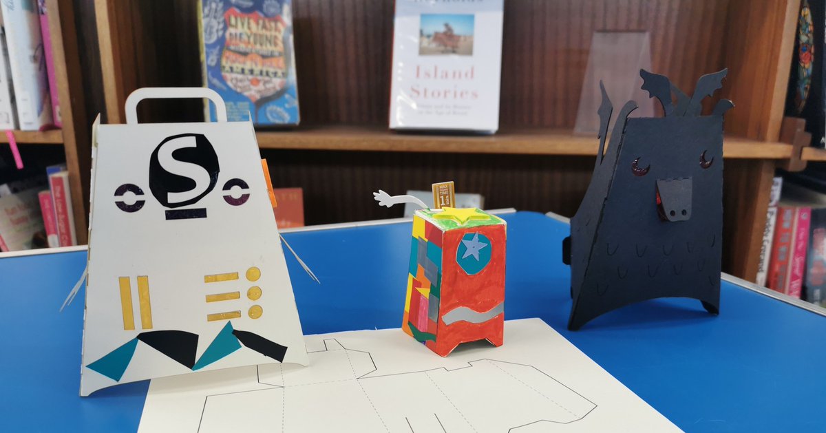 FabLabDevon's tweet photo. When we went to Barnstaple Library as part of our outreach for Summer Reading Challenge we made some Fizzbit Robots.
#barnstaplelibrary #brauntonlibrary #src22 #northdevonevents https://t.co/Xt379L2sxe