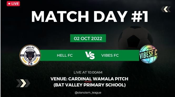 HellFcOlam's tweet photo. With just few days to go, the fixtures are out and #Vibes_FC will be the first to face our sting.
Let's turn up in numbers and support the boys.
#BatValleyPrimarySchool is the venue.
See y'all https://t.co/sHycfmTSez