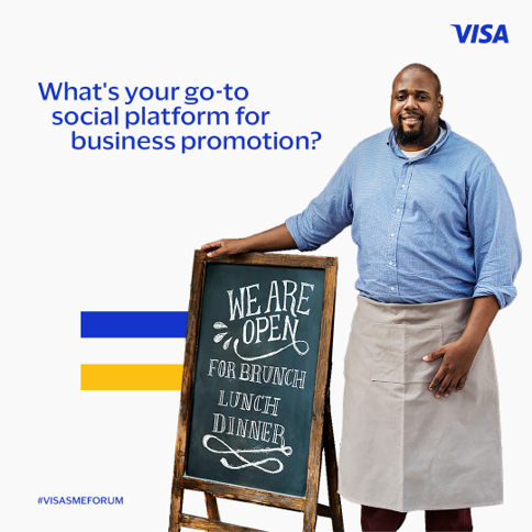 Dear Business Owners,
When you’re promoting products, what social media platform do you prefer?
Join the conversation.

#VISASMEFORUM