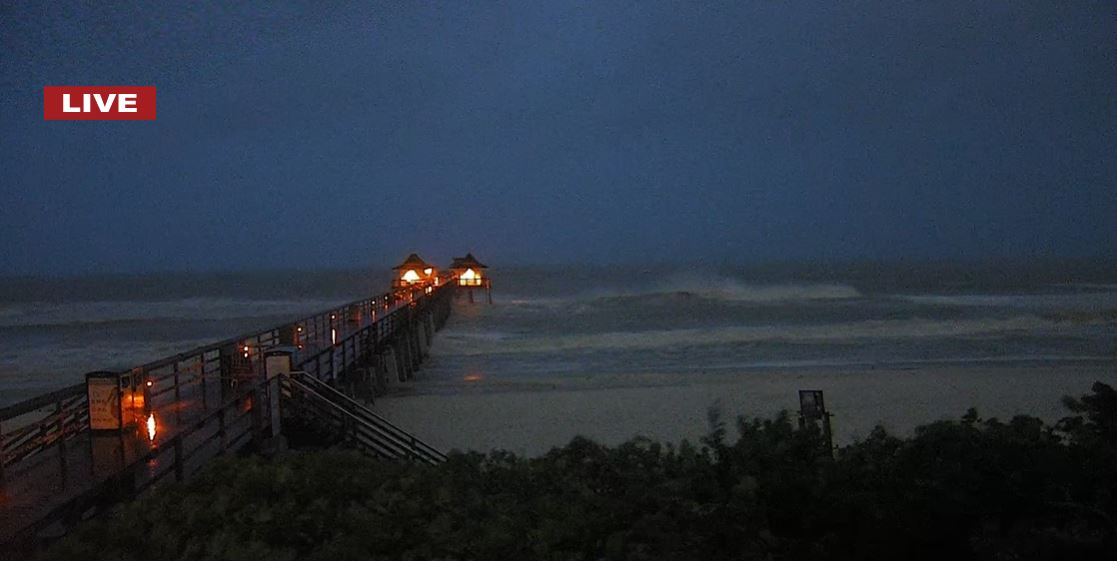 Matt Reed on Twitter "The view from the Naples Pier web cam at 7 a.m