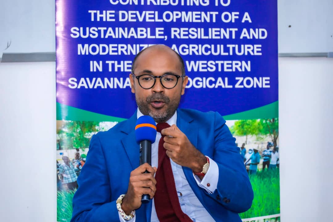 EuropeInGhana's tweet photo. With @giz_ghana @AFD_France, we are supporting the efforts of  🇬🇭Ghana to stimulate investment into 🌳🍀environmentally friendly production systems and conservation 🚜👩‍🌾agriculture, for higher yields, and better market access.

#EUClimateWeek #EUGreenDeal #GlobalGateway https://t.co/9LRAA191ye