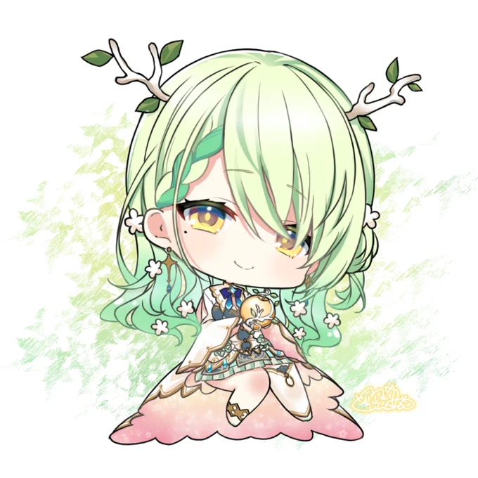 今日描かせてもらったちっちゃセレス・ファウナ(Ceres Fauna)ちゃん#FineFaunart 