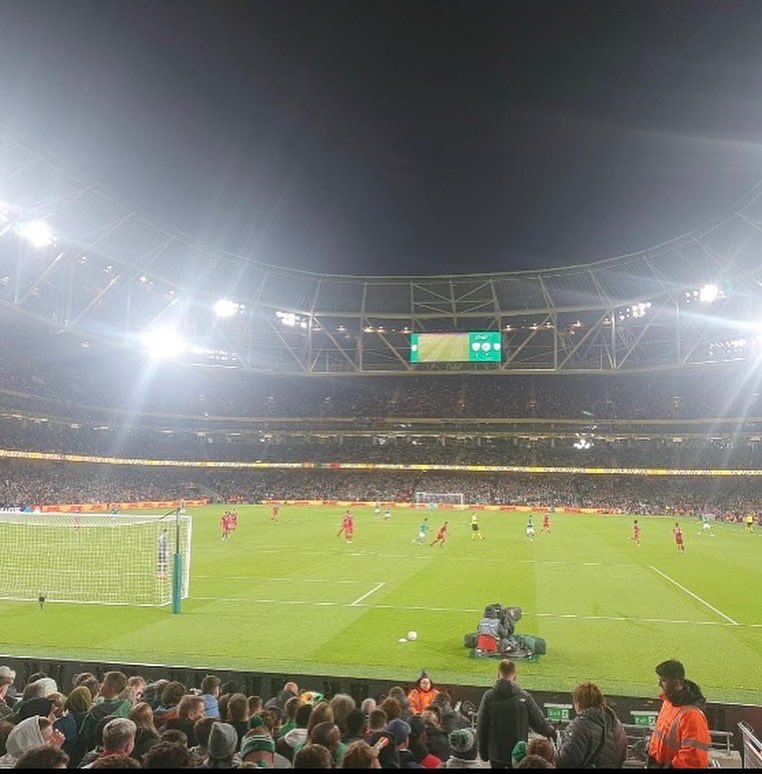 Happy Wednesday👋Our TY students attended the Ireland v Armenia match last night in the Aviva Stadium.It was a great game with a fantastic atmosphere&amp;was enjoyed by everyone.Thanks to Mr Clarke,Ms Ferguson&amp;Mr Gill for organising this event for our students#coybig 🇮🇪