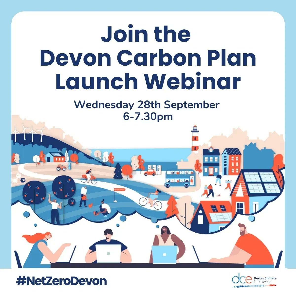 DevComsTogether's tweet image. The Devon Carbon Plan webinar is today at 6pm! This is a great opportunity to hear more about the Devon Carbon Plan, which launched on @devonclimate's website yesterday.

See more information here: buff.ly/3BEYIm5

#NetZeroDevon #DevonCarbonPlan2022