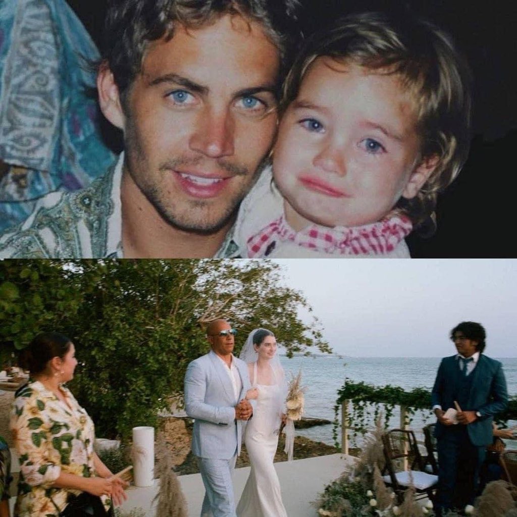 NigelMSibanda's tweet photo. Damn 🥹 Vin diesel walked Paul Walker’s daughter down the isle ❤️ #fastandfuriousfans @FastandFurio10 @FastFurious77fa https://t.co/vOHMRJxm7D