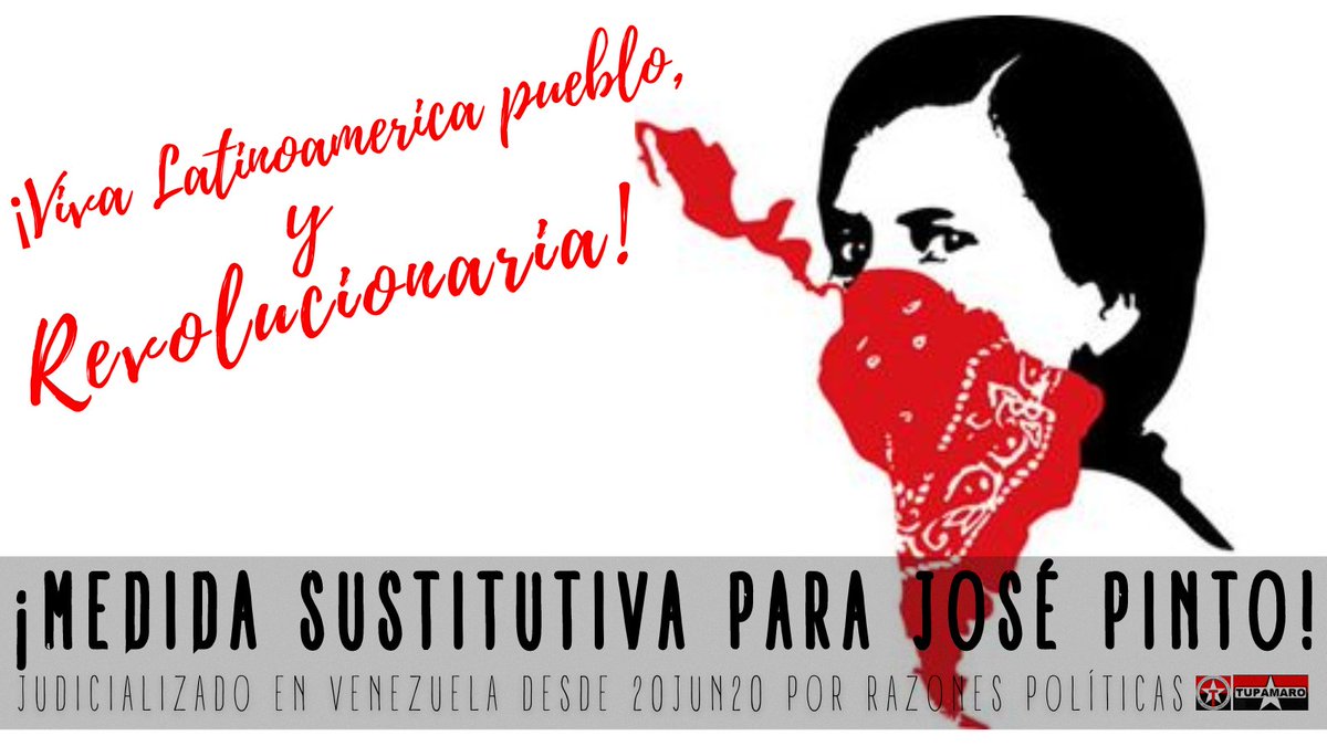 Buen día Pdte <a href="/NicolasMaduro/">Nicolás Maduro</a> 
Seguimos exigiendo la rectificación de lo ejecutado contra José Pinto
La medida sustitutiva es legal,se cubren los extremos d ley más allá del hecho que es inocente. Exigimos se otorgue la medida para garantizar defensa en condiciones dignas y justas